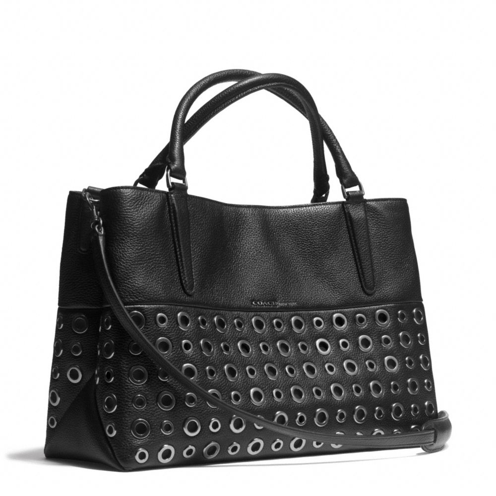 COACH The Grommets Soft Borough Bag in Pebbled Leather in Black Lyst