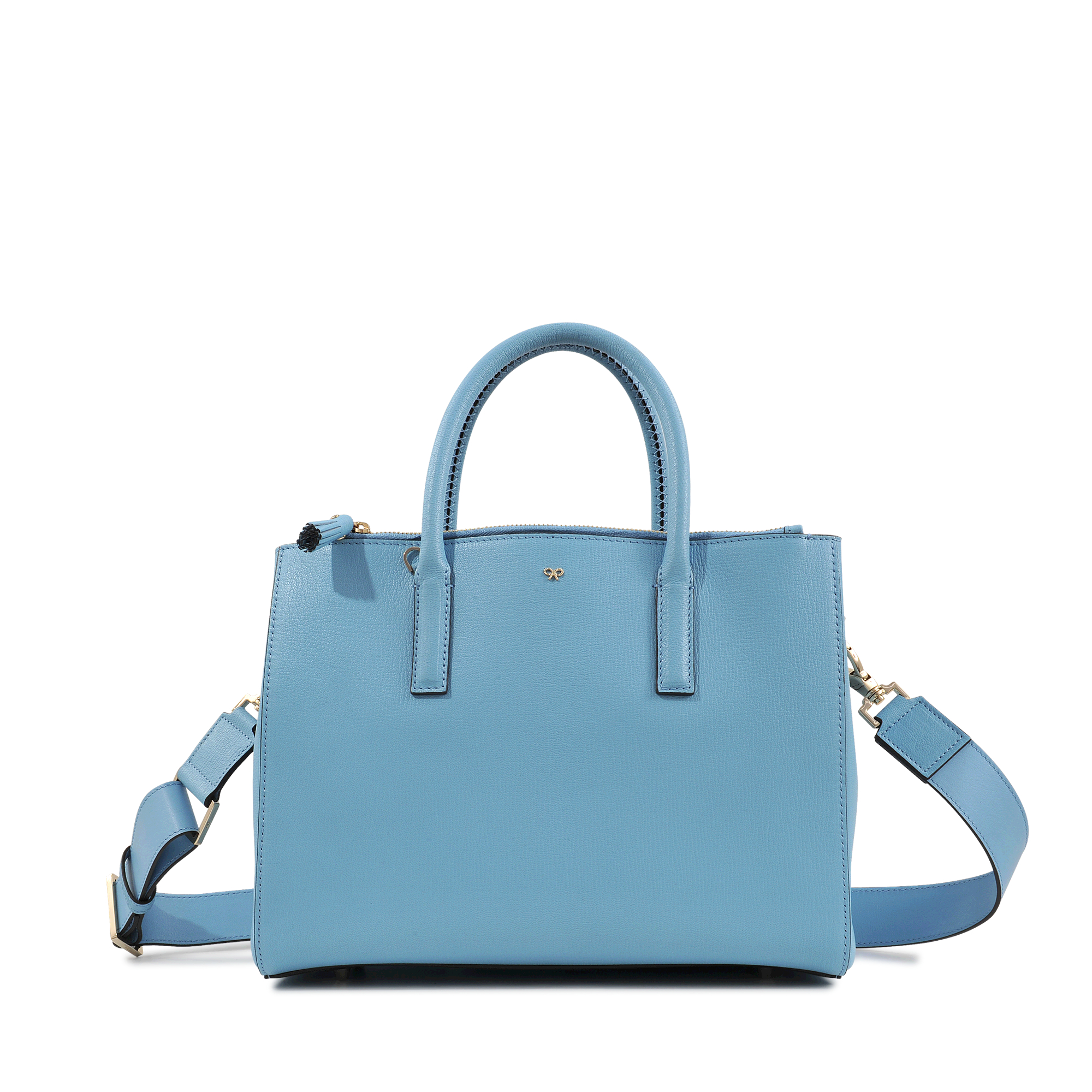 Lyst Anya Hindmarch Ebury Soft Small Smiley Bag In Blue Gallery Women S Anya Hindmarch Ebury