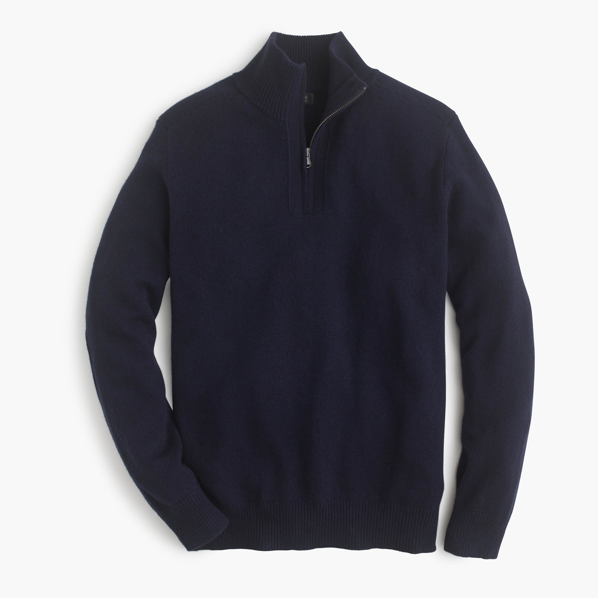 J.crew Softspun Half-zip Shoulder-patch Sweater in Blue for Men (navy ...