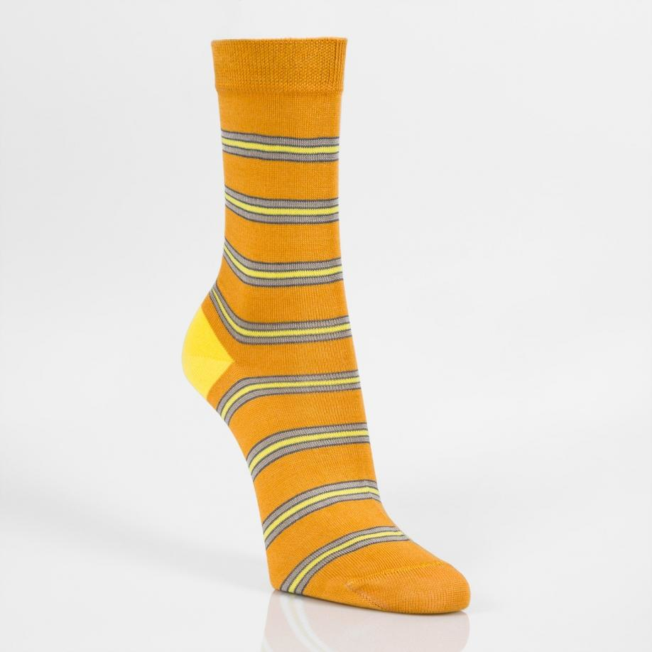 Lyst Paul Smith Women's Amber Finestripe Socks in Orange for Men