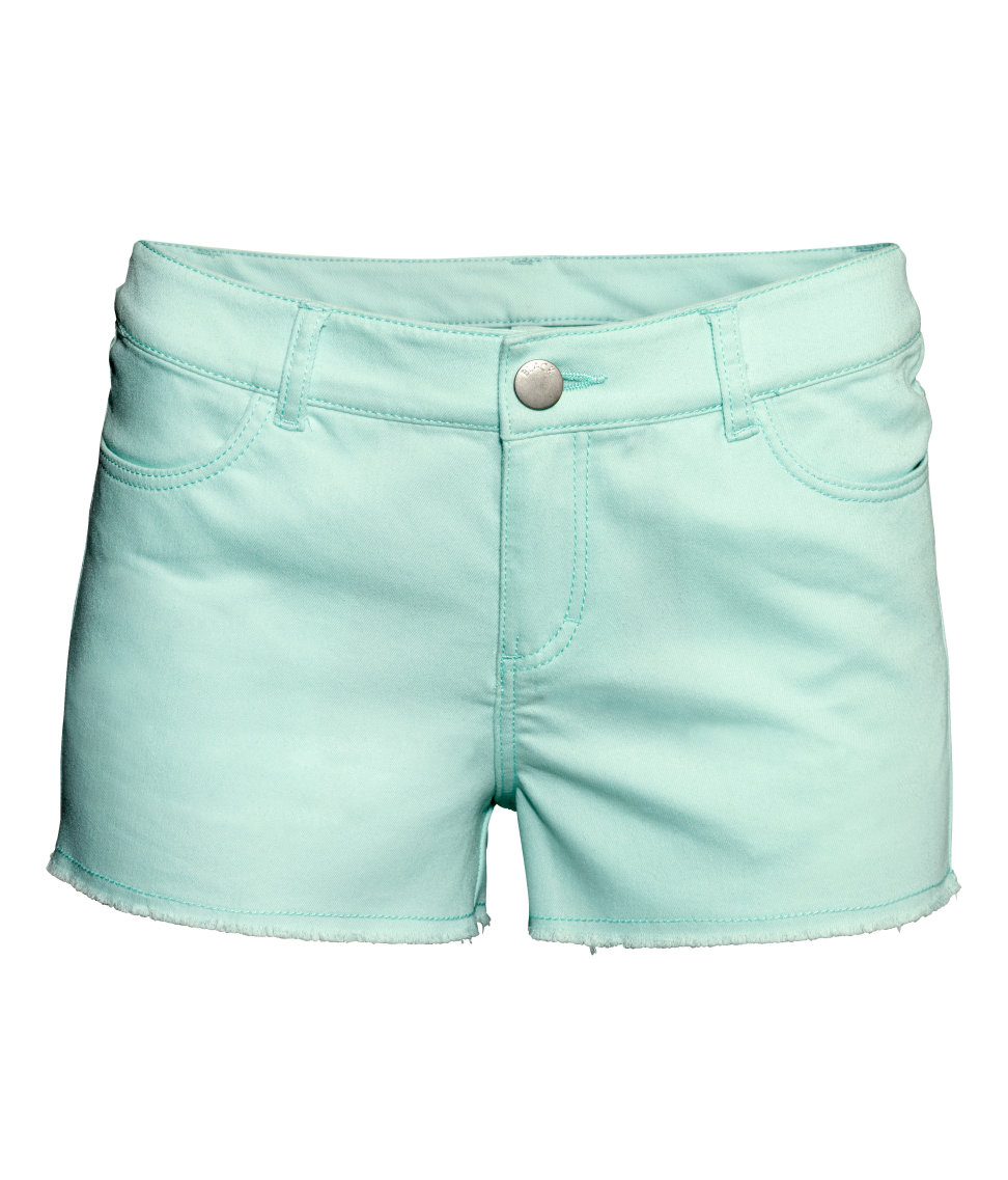 Lyst - H&M Short Twill Shorts in Green