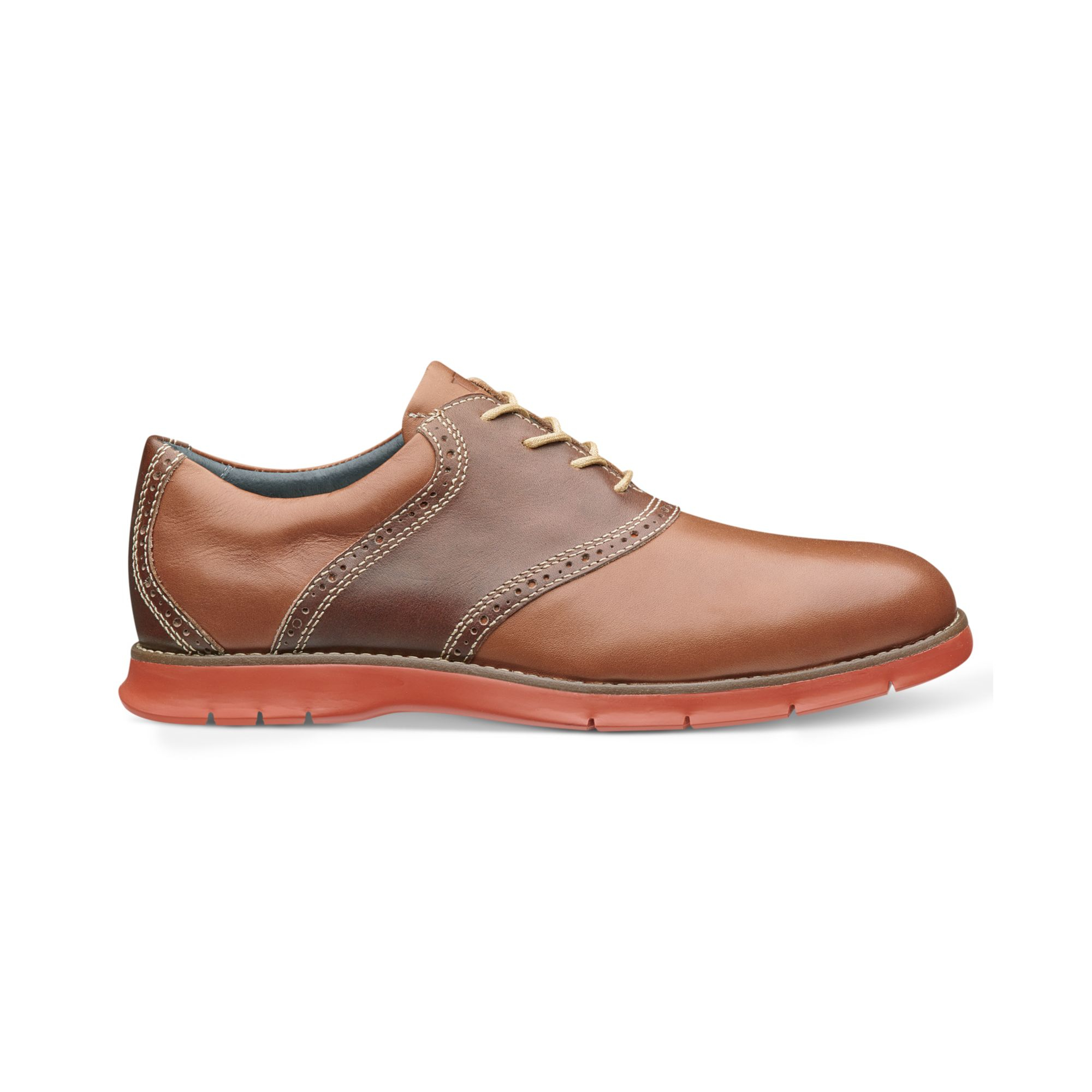 Florsheim Flites Saddle Laceup Shoes with Comfor technology in Brown ...