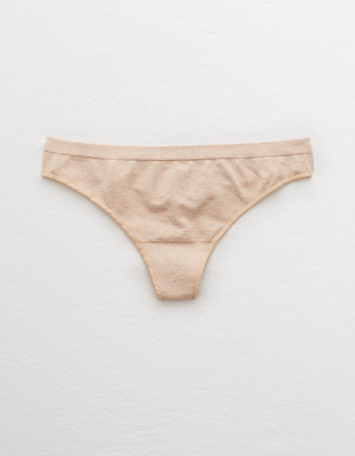 American Eagle Seamless Thong Undie in Natural Nude 