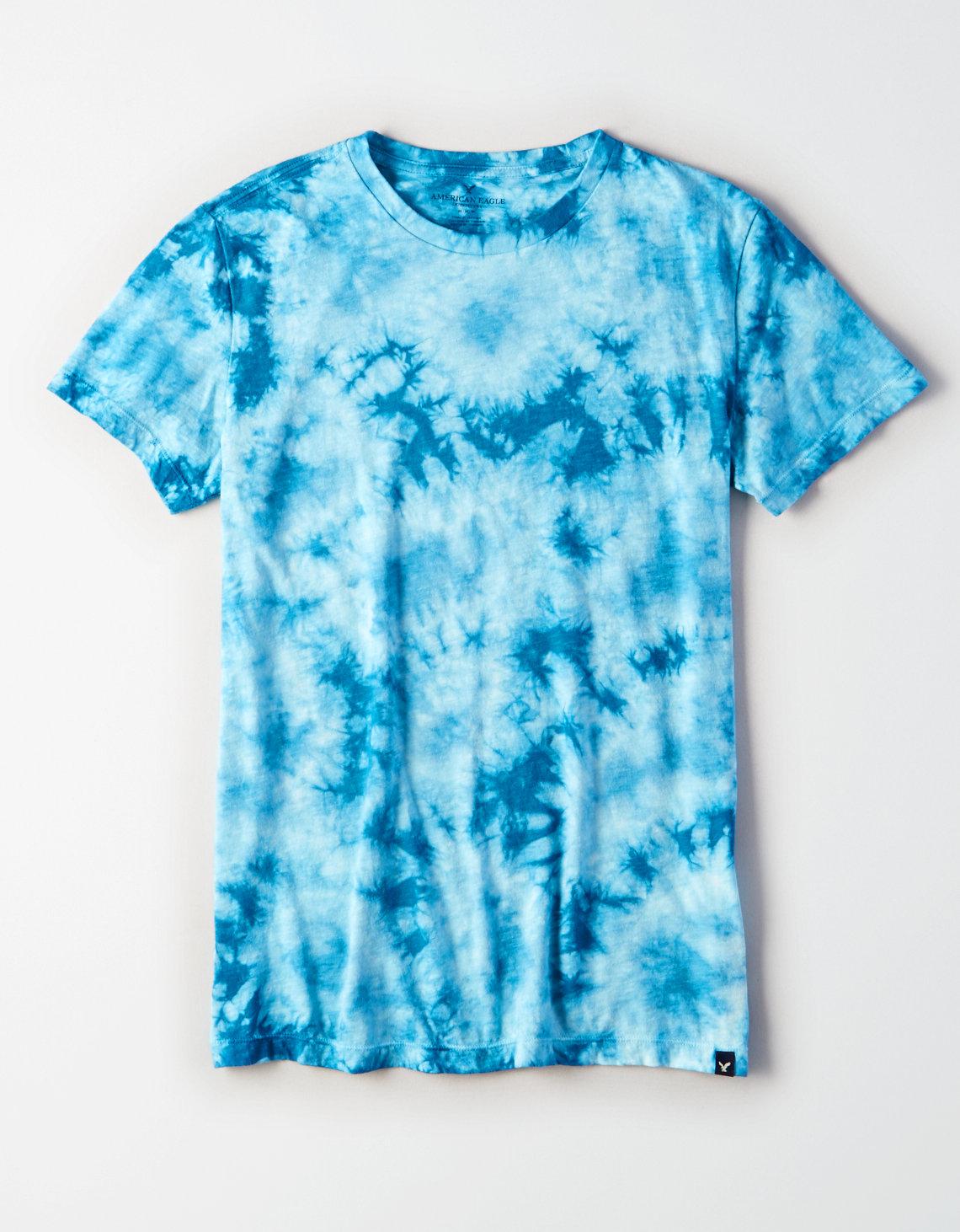American eagle blue tie dye shirt Clearance