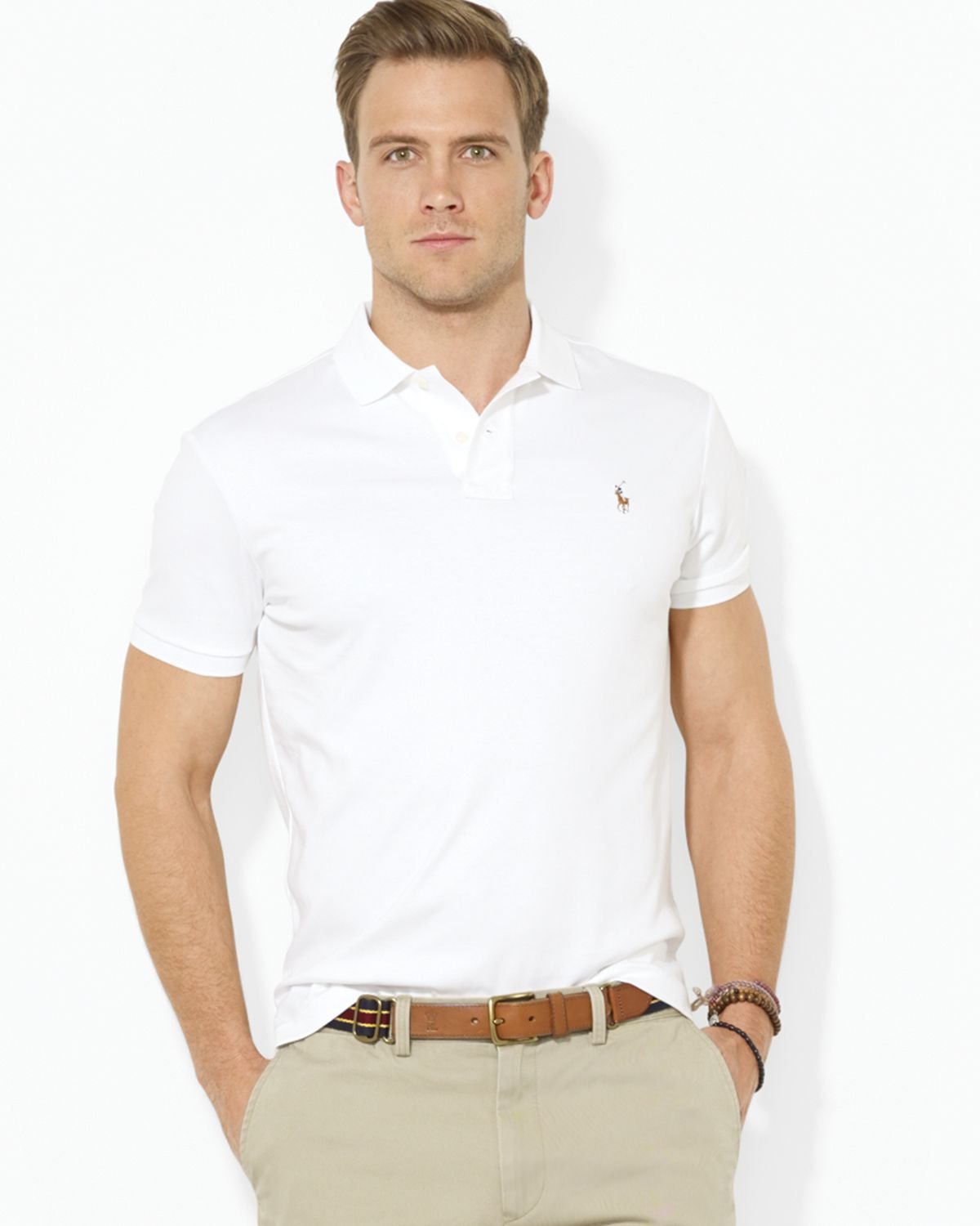 polo shirt white | Polo shirt outfits, Polo shirt outfit men, Custom