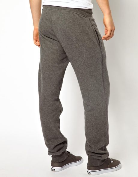 True Religion Sweat Pants Tapered Fit Logo Badge in Gray for Men ...