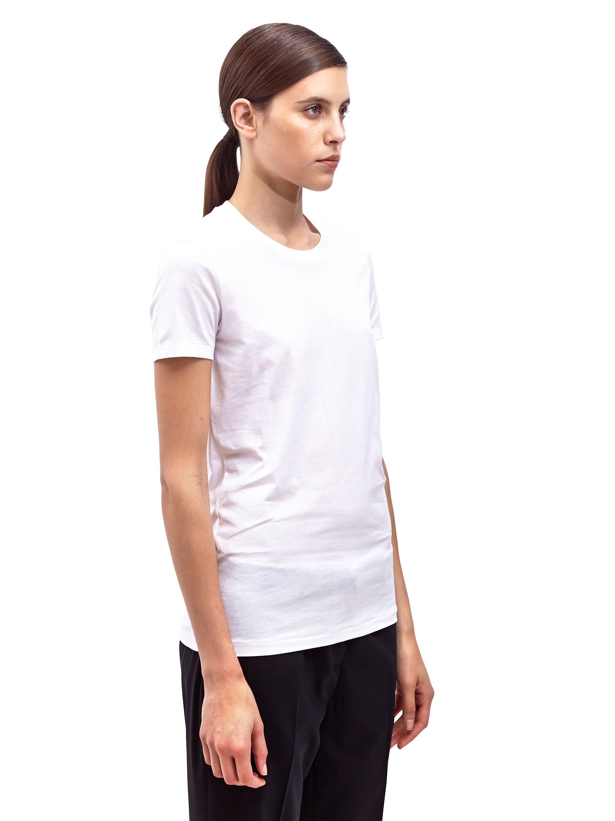 Lyst - Acne Studios Womens Bliss Classic Crew Neck T-Shirt in White
