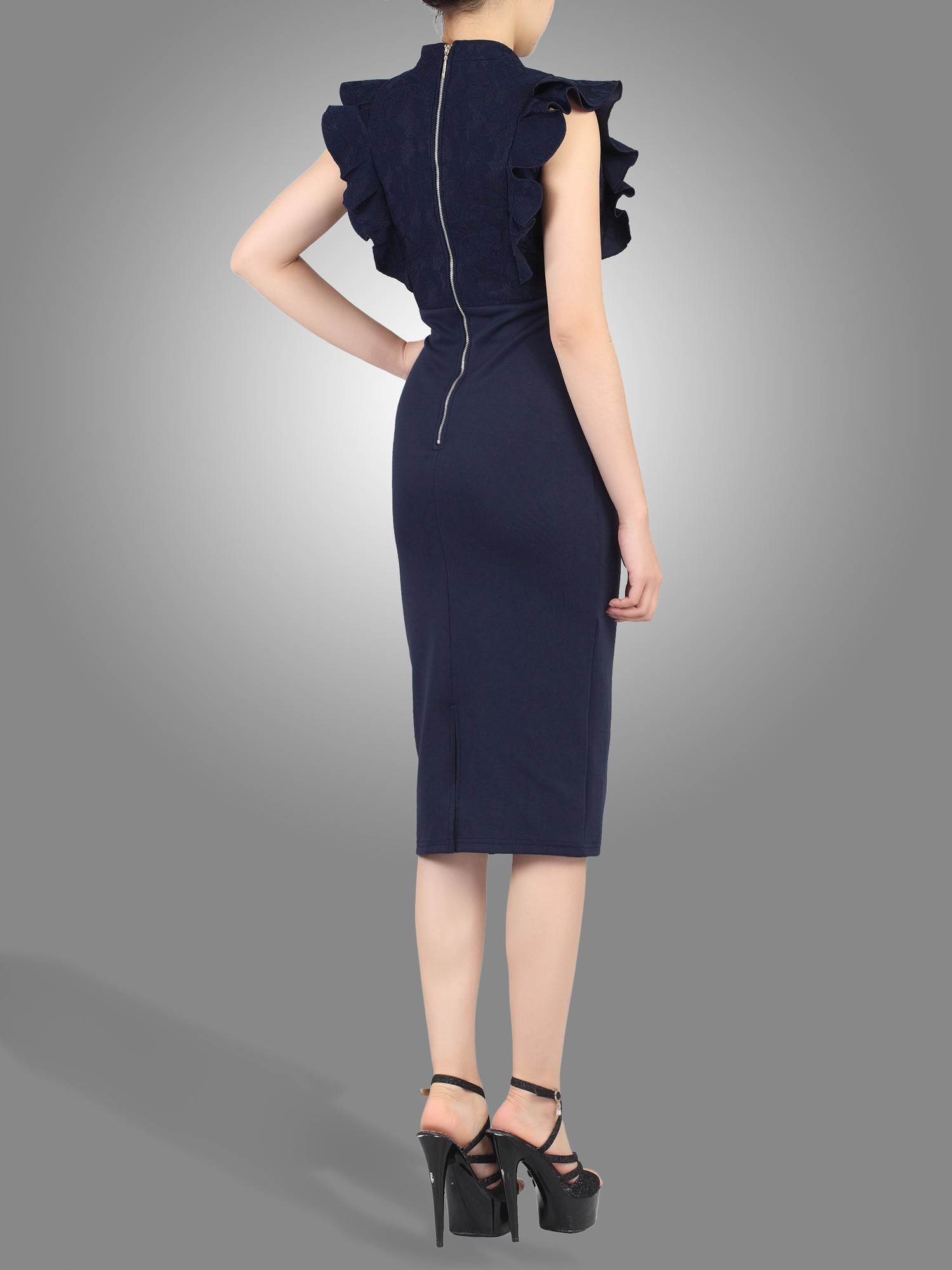Jolie moi Contrast Lace Bonded Shift Dress in Blue | Lyst Jolie moi Contrast Lace Bonded Shift Dress in Blue | Lyst