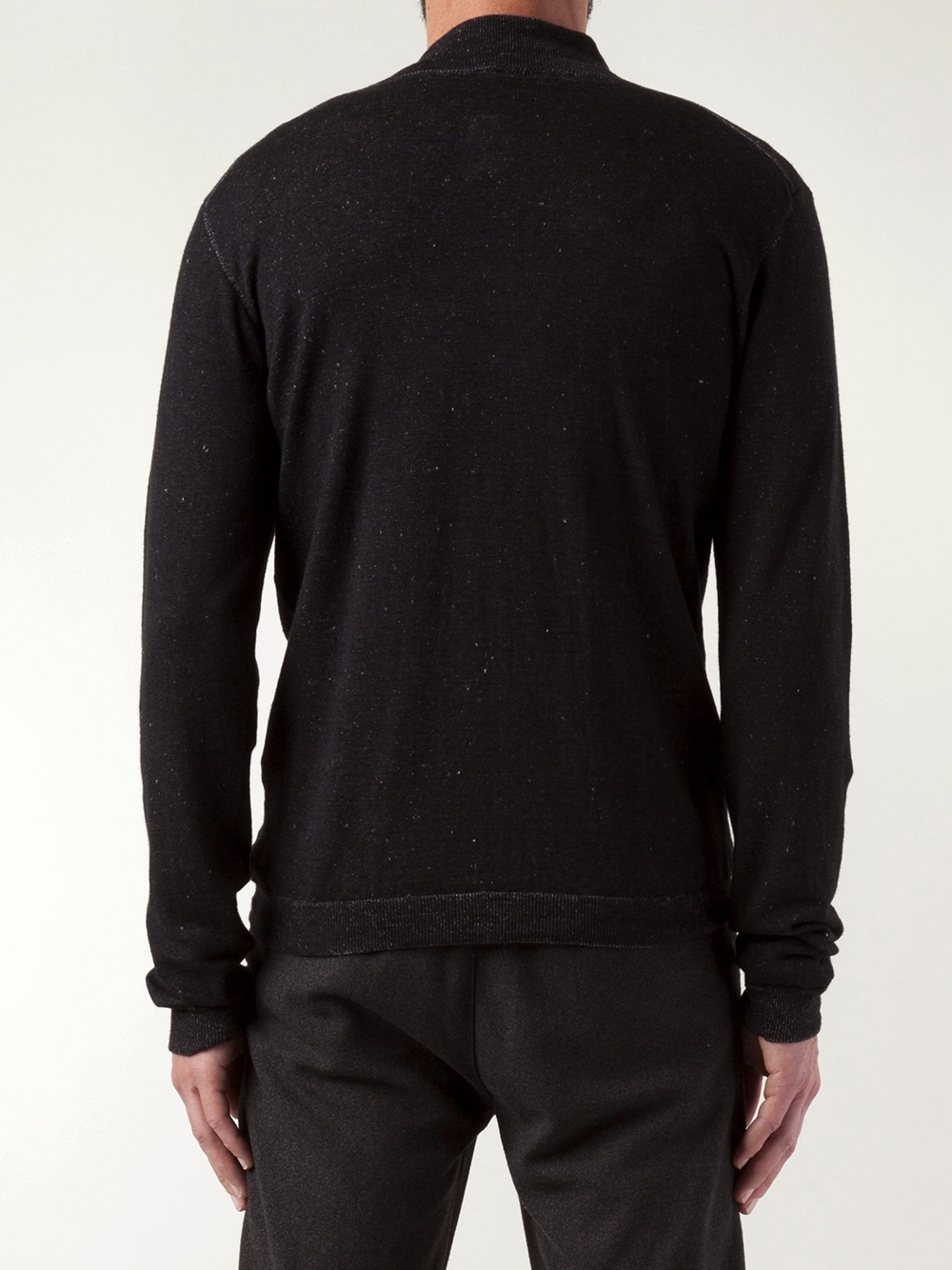 Lyst - Transit Uomo Zip Sweater in Black for Men