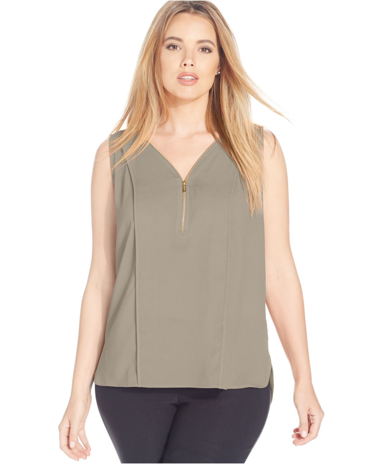 calvin klein sleeveless tops