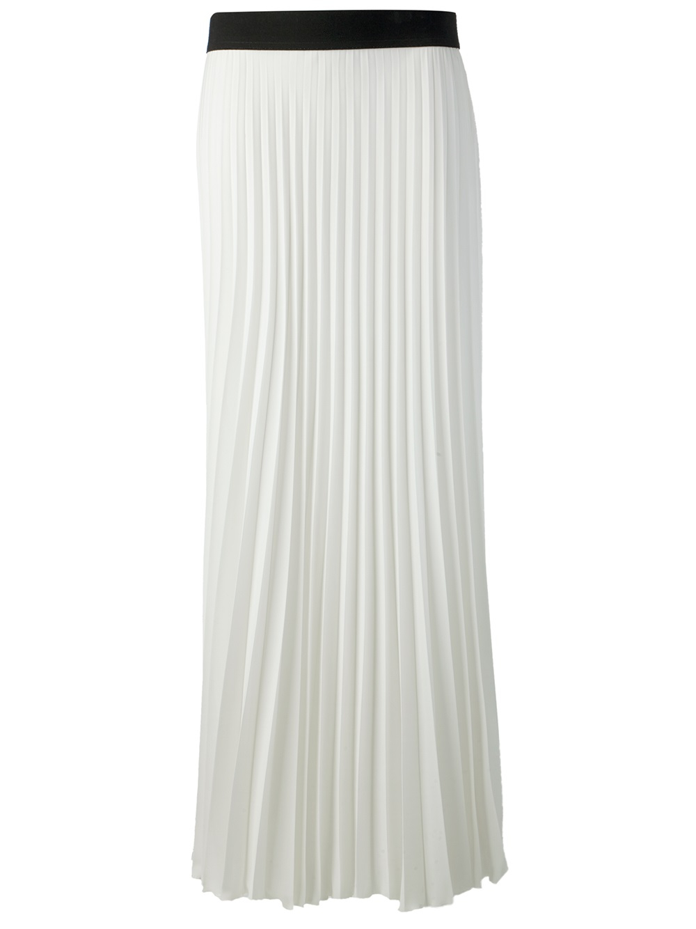 P.a.r.o.s.h. Long Pleated Skirt in White | Lyst