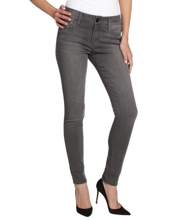 Black orchid Silver Shatter Stretch Cotton Mid Rise Skinny Jeans in ...