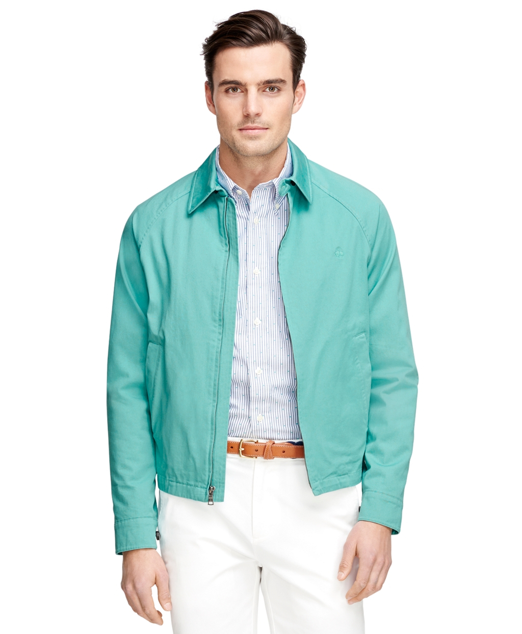 Lyst - Brooks Brothers Clifton Bomber Jacket in Green for Men