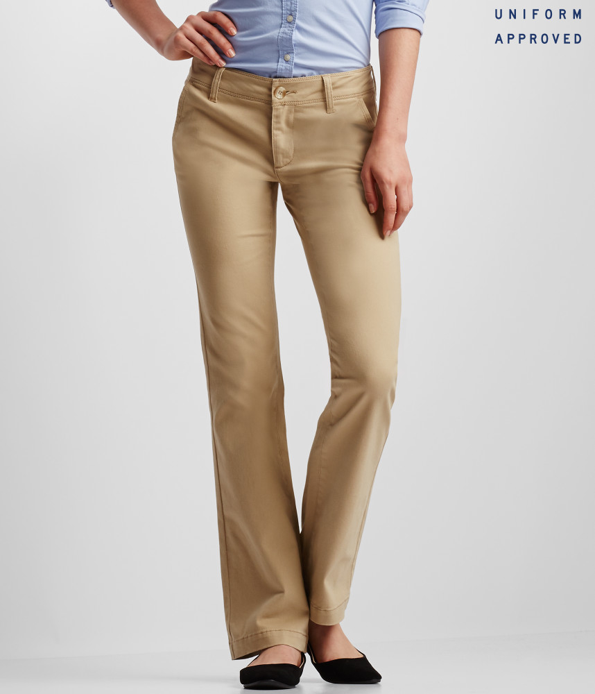 Aéropostale Classic Uniform Twill Pants in Natural Lyst