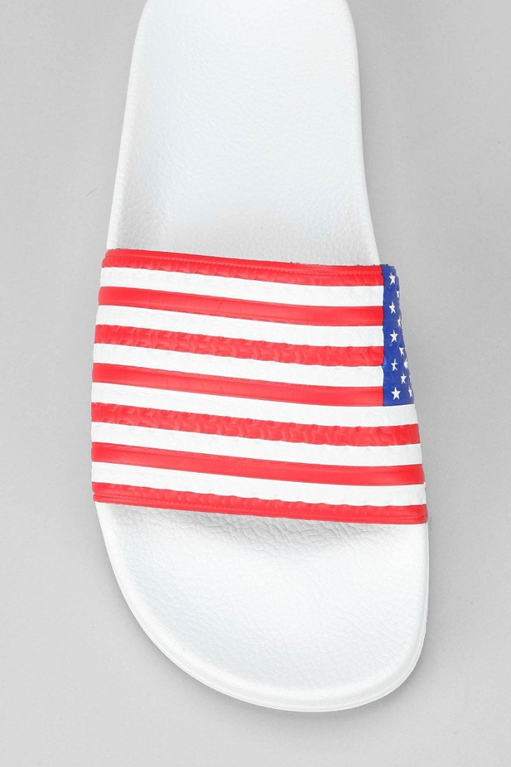 adidas slides flag