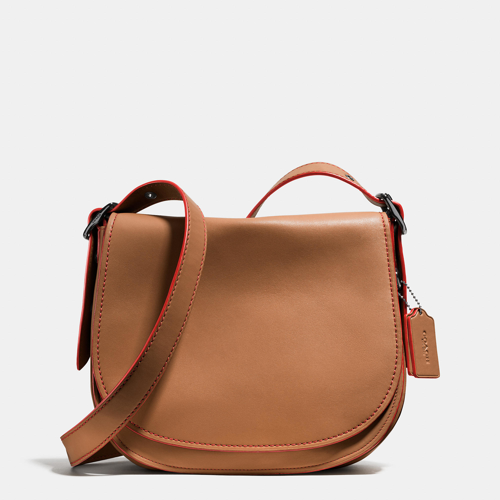 Lyst - COACH Saddle Bag In Glovetanned Leather in Brown