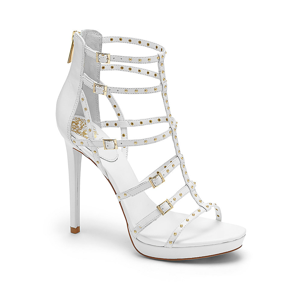 Lyst Vince Camuto Revelli Strappy Studded High Heel Sandal in White