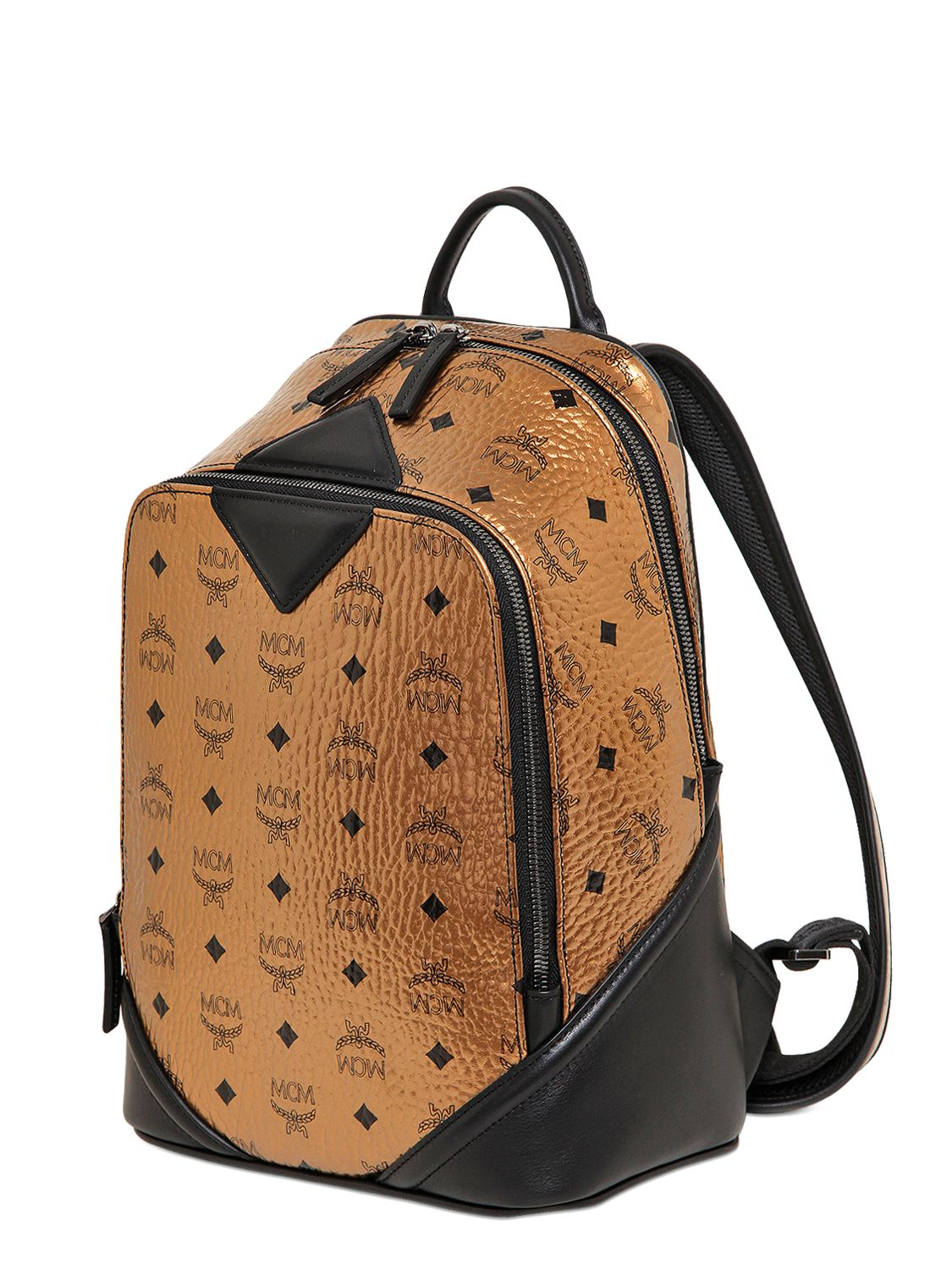 Lyst MCM Small Duke Laminated Backpack in Metallic