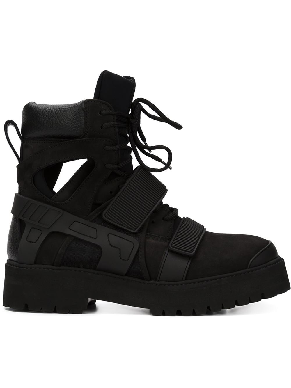 Hood By Air Velcro Fastening Ankle Boots In Black For Men Lyst