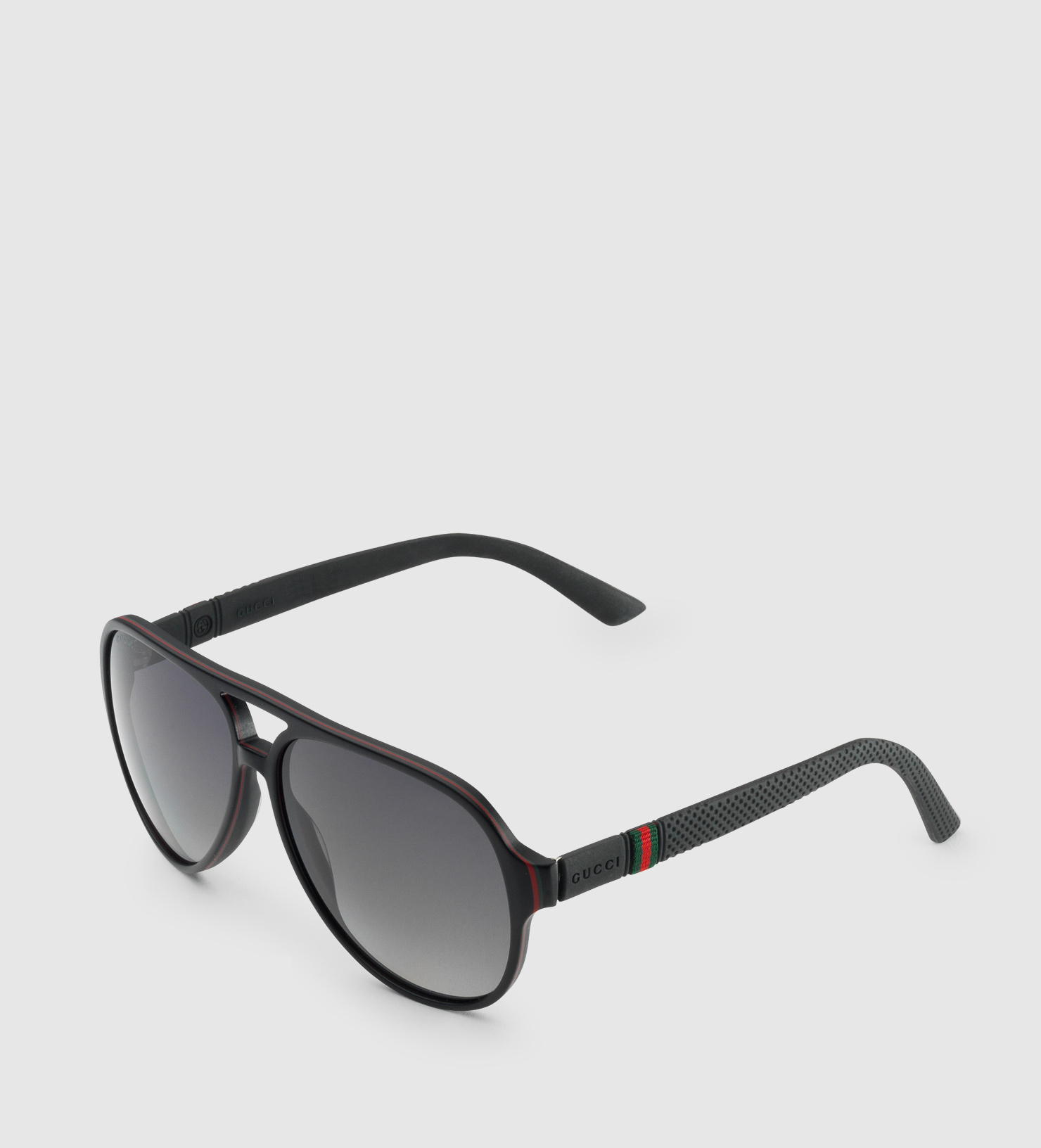 Gucci Aviator Three-layer Acetate Sunglasses in Black for Men - Lyst