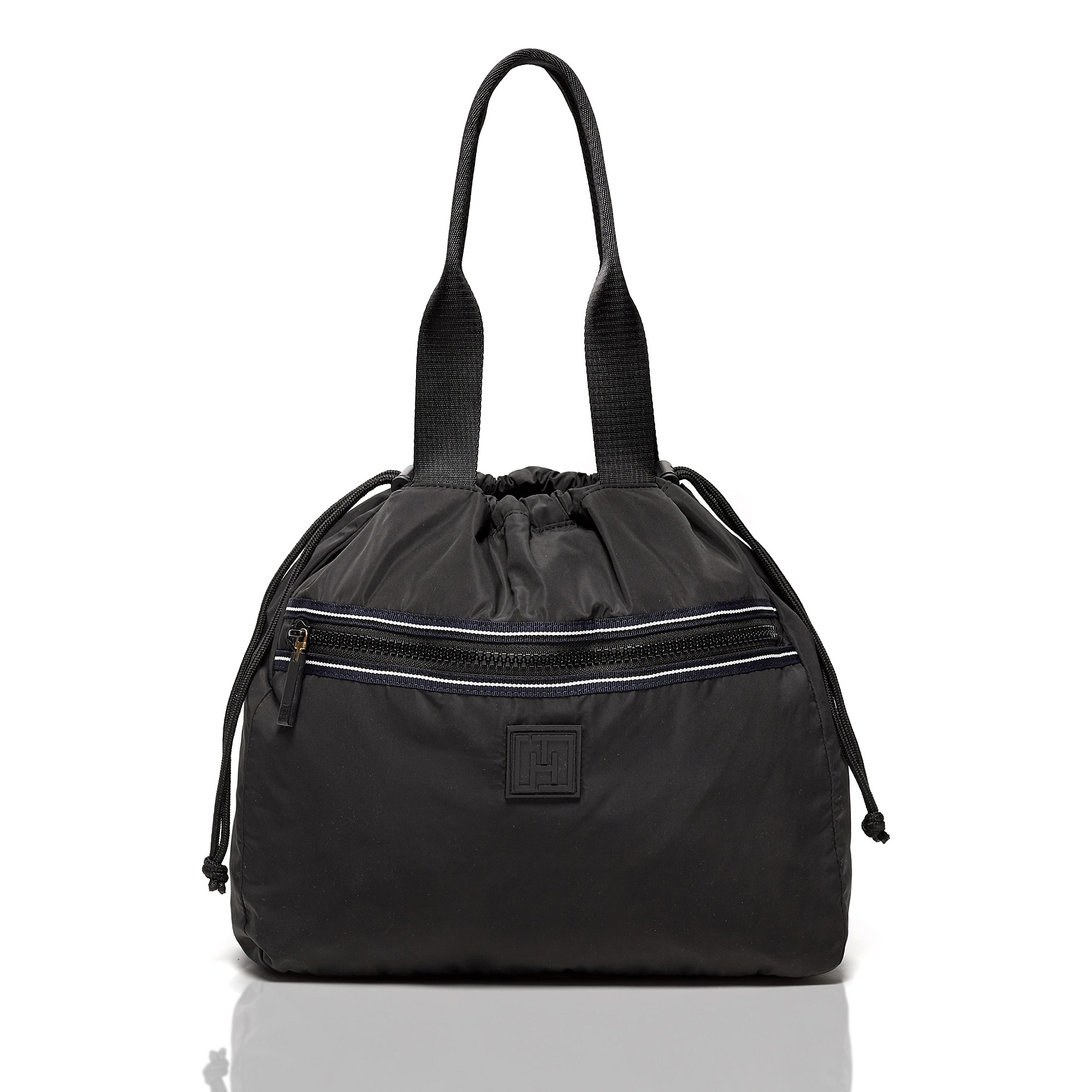Tommy Hilfiger Black Sport Nylon Bucket Bag Lyst