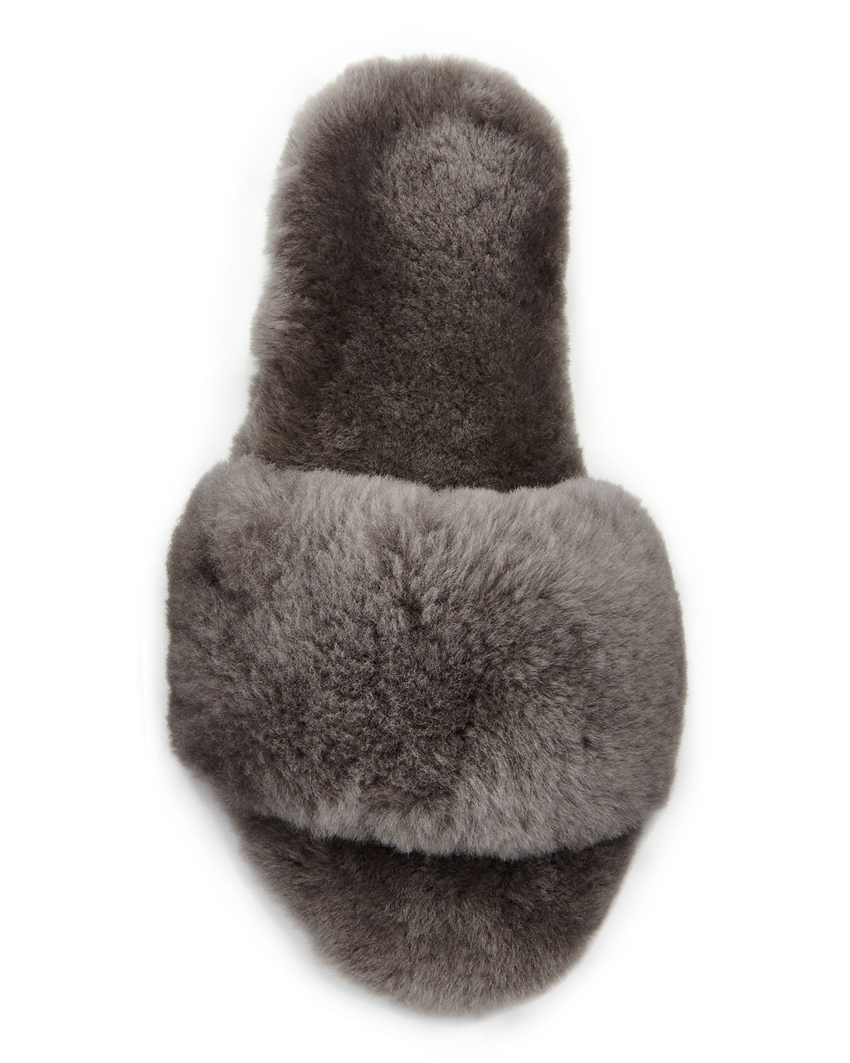 UGG Fluff Slide Slipper in Grey (Gray) - Lyst