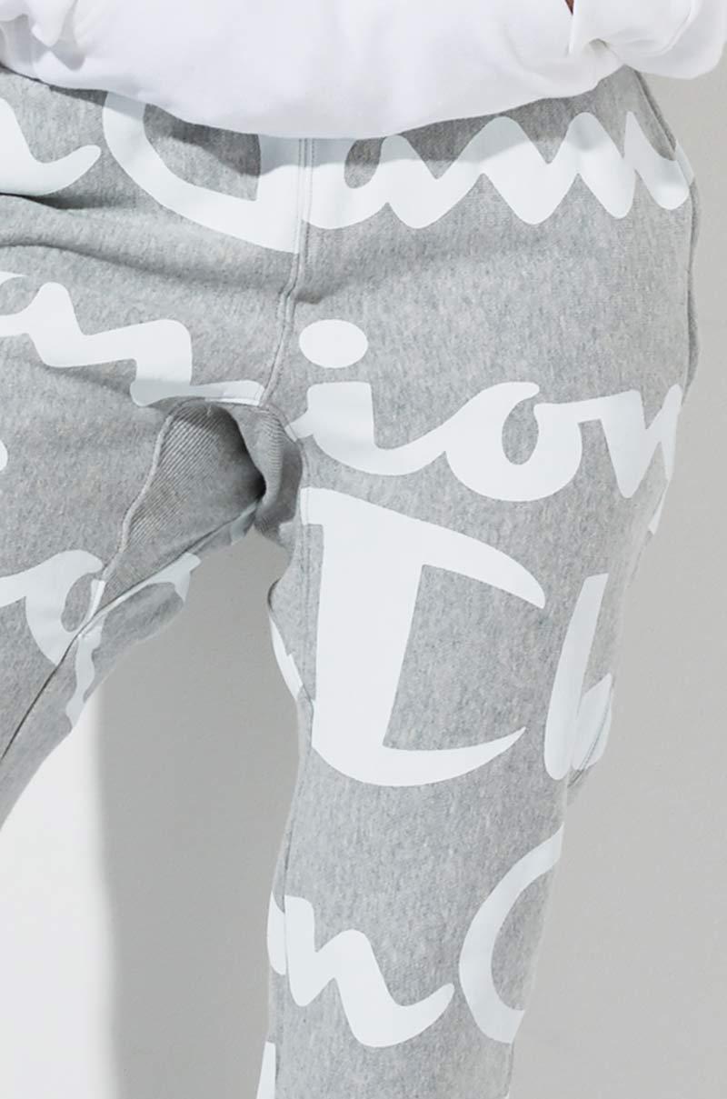 champion reverse weave joggers all over logo