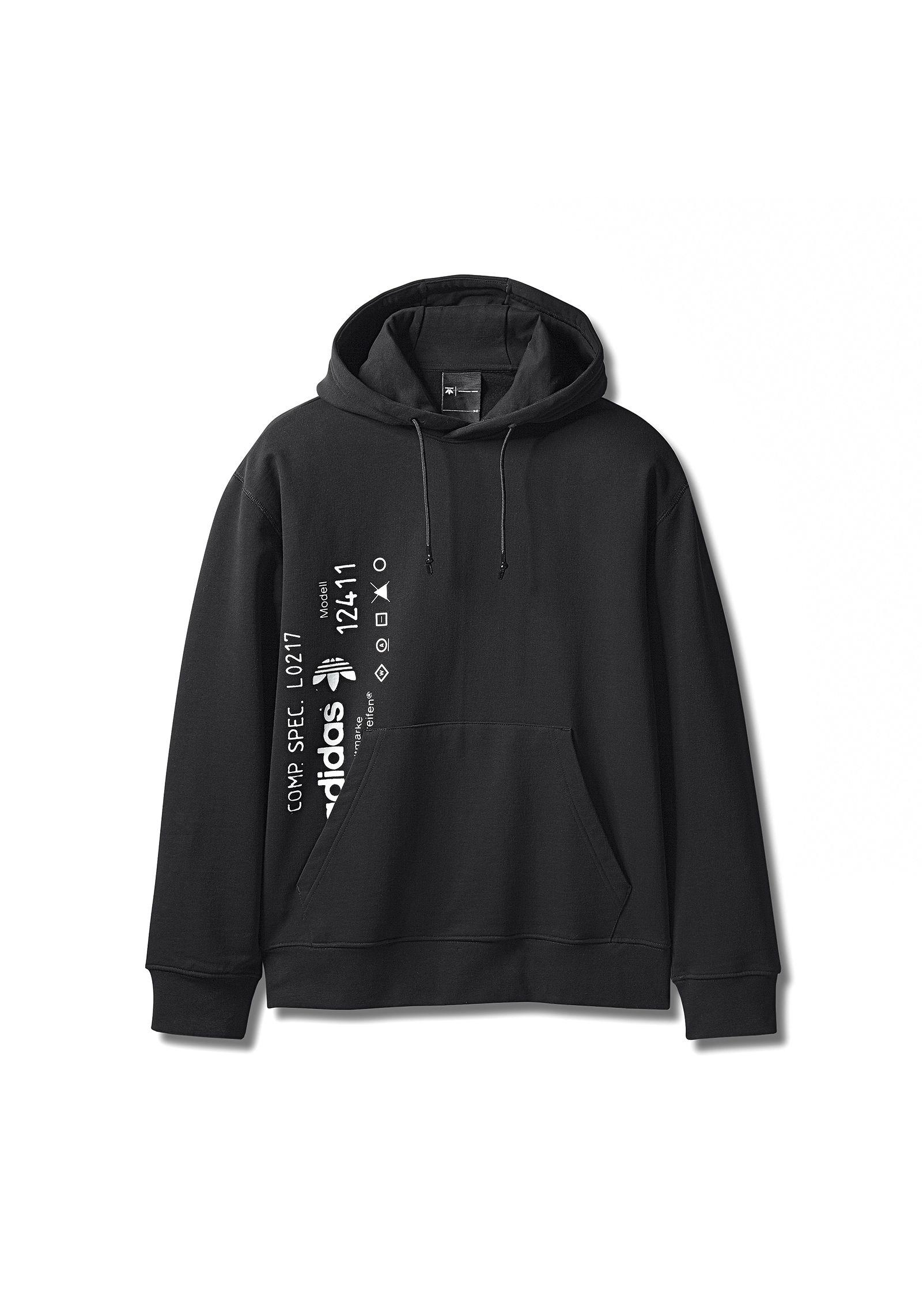 Adidas Originals by Alexander Wang Adidas Originals By Alexander Wang Logo Hoodie - Black 