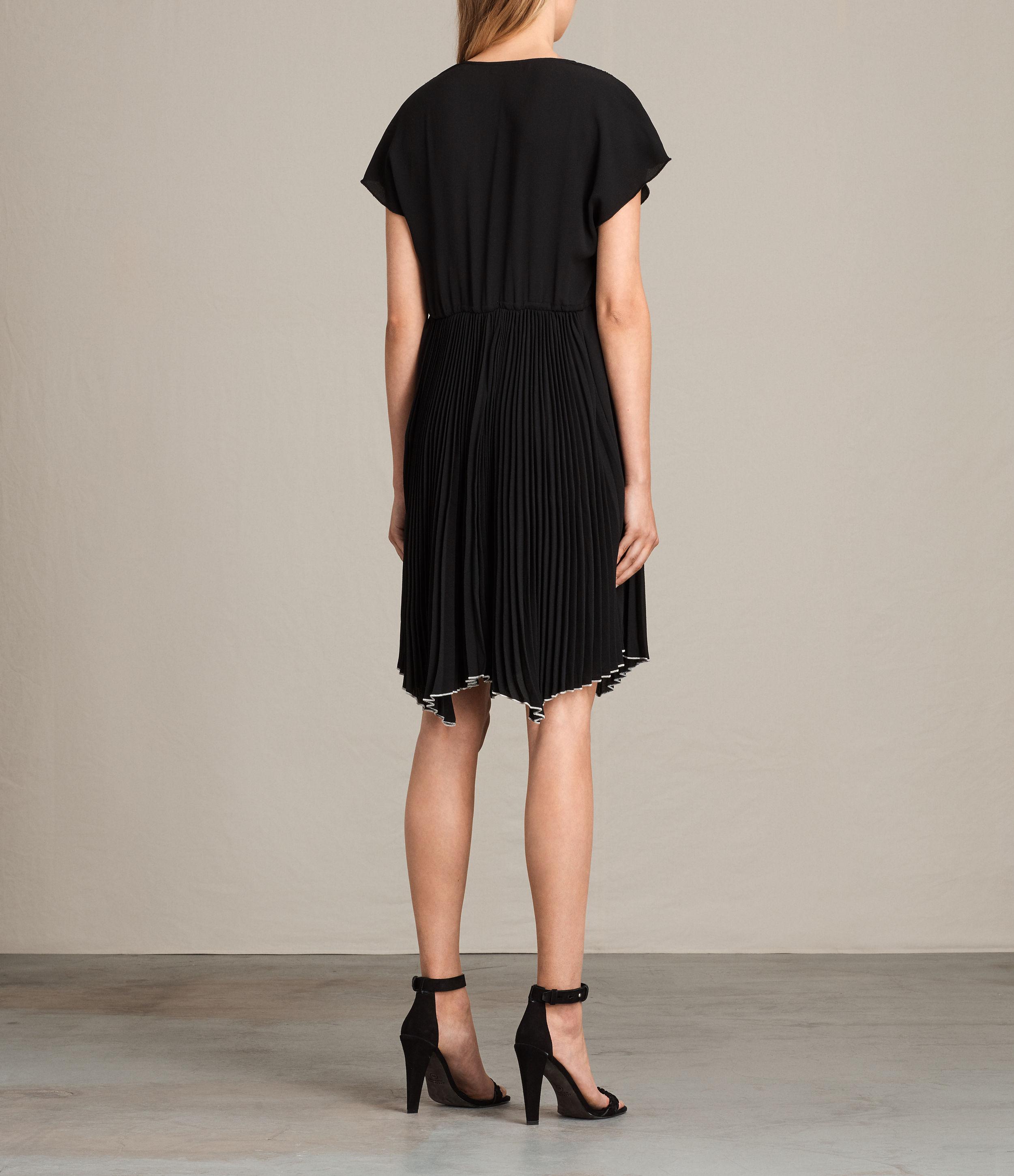 AllSaints Synthetic Myer Dress in Black - Lyst
