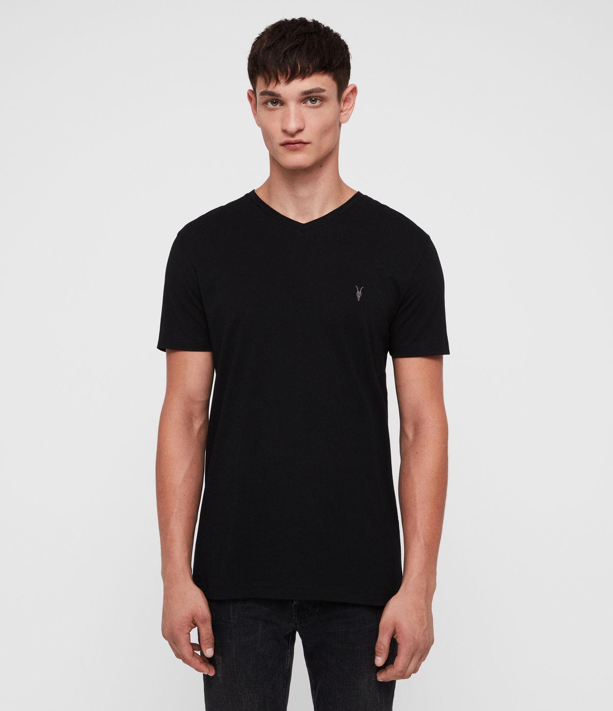 Lyst - AllSaints Tonic V-neck T-shirt in Black for Men