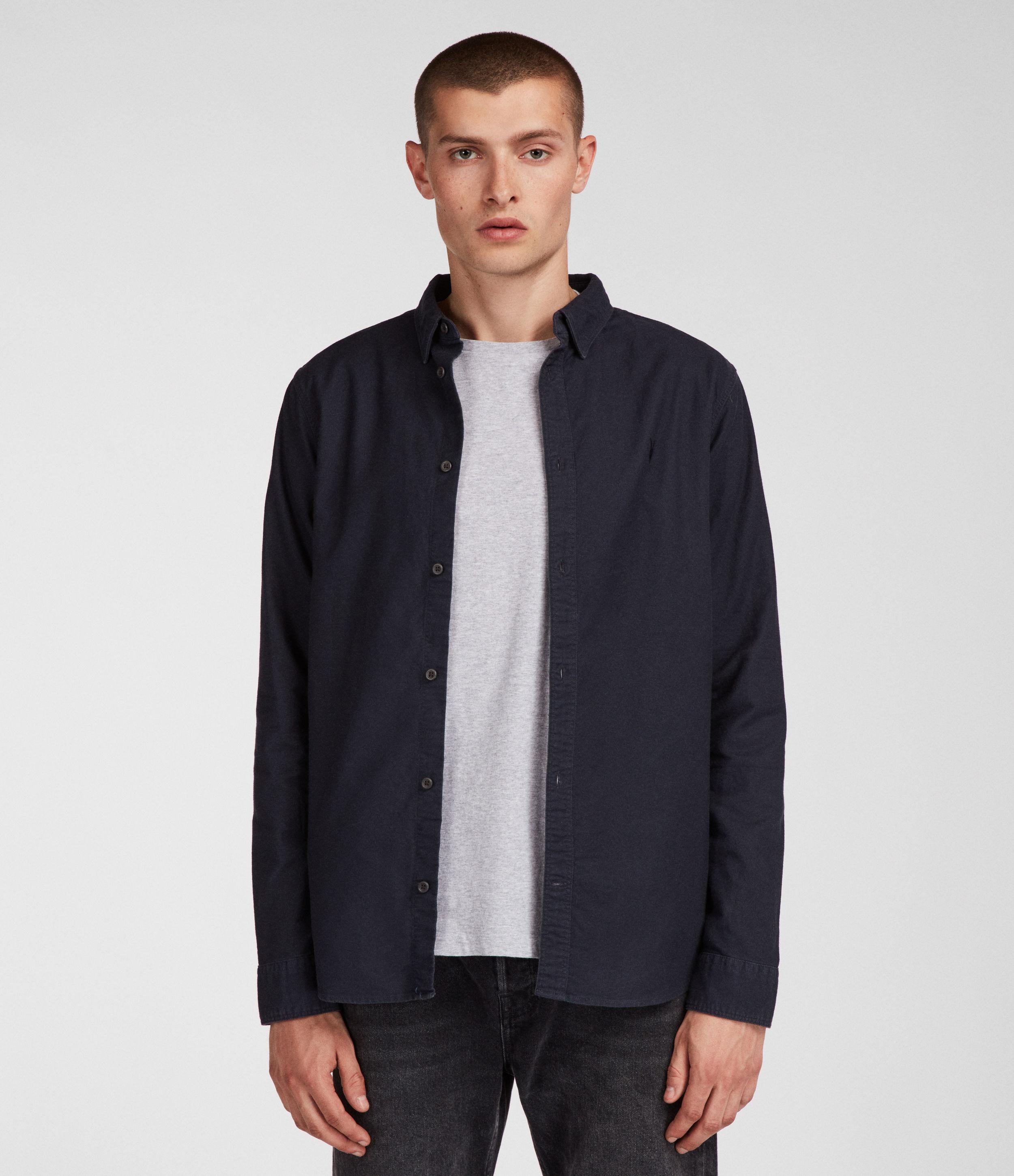 allsaints blue shirt