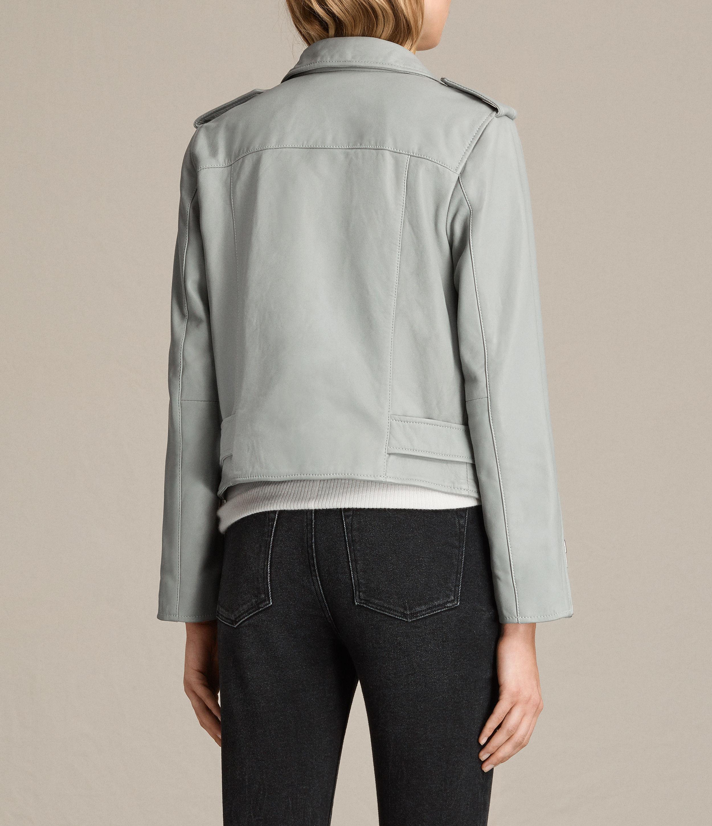 Allsaints Balfern Leather Biker Jacket In Blue Lyst Allsaints Blue Balfern Leather Biker Jacket Lyst View Fullscreen