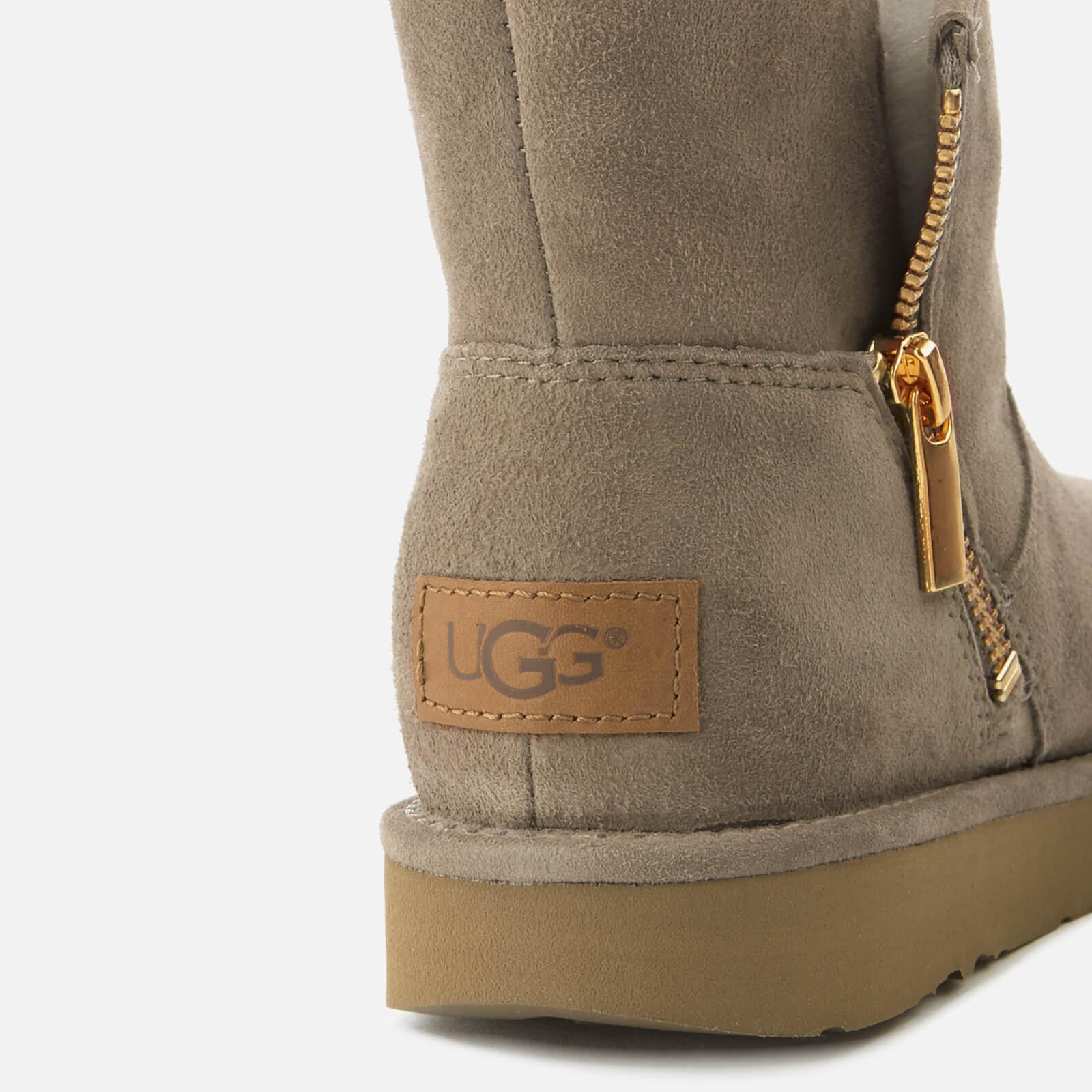 Lyst - Ugg Women's Kip Suede Zip Side Boots in Gray