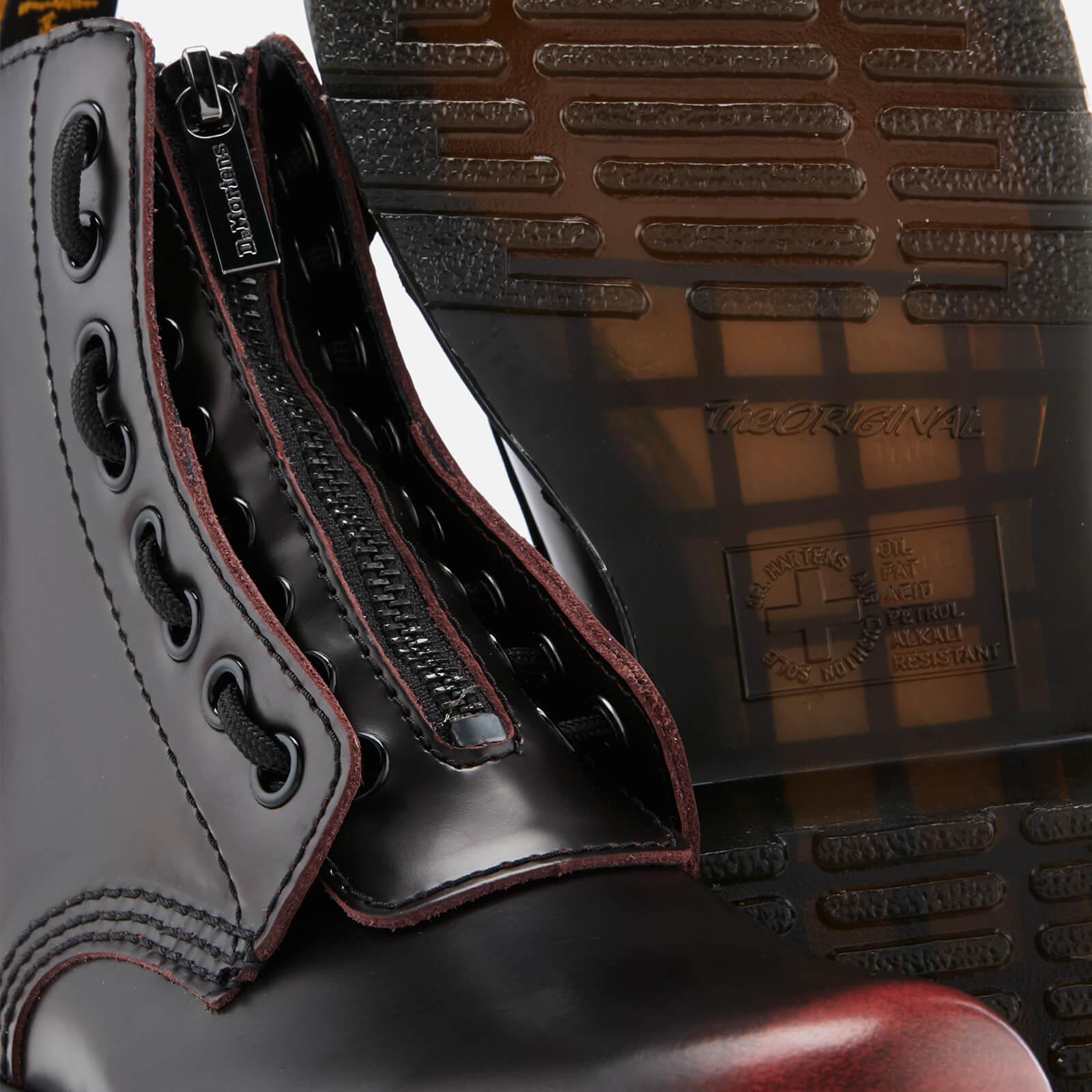 1460 arcadia embossed leather boots