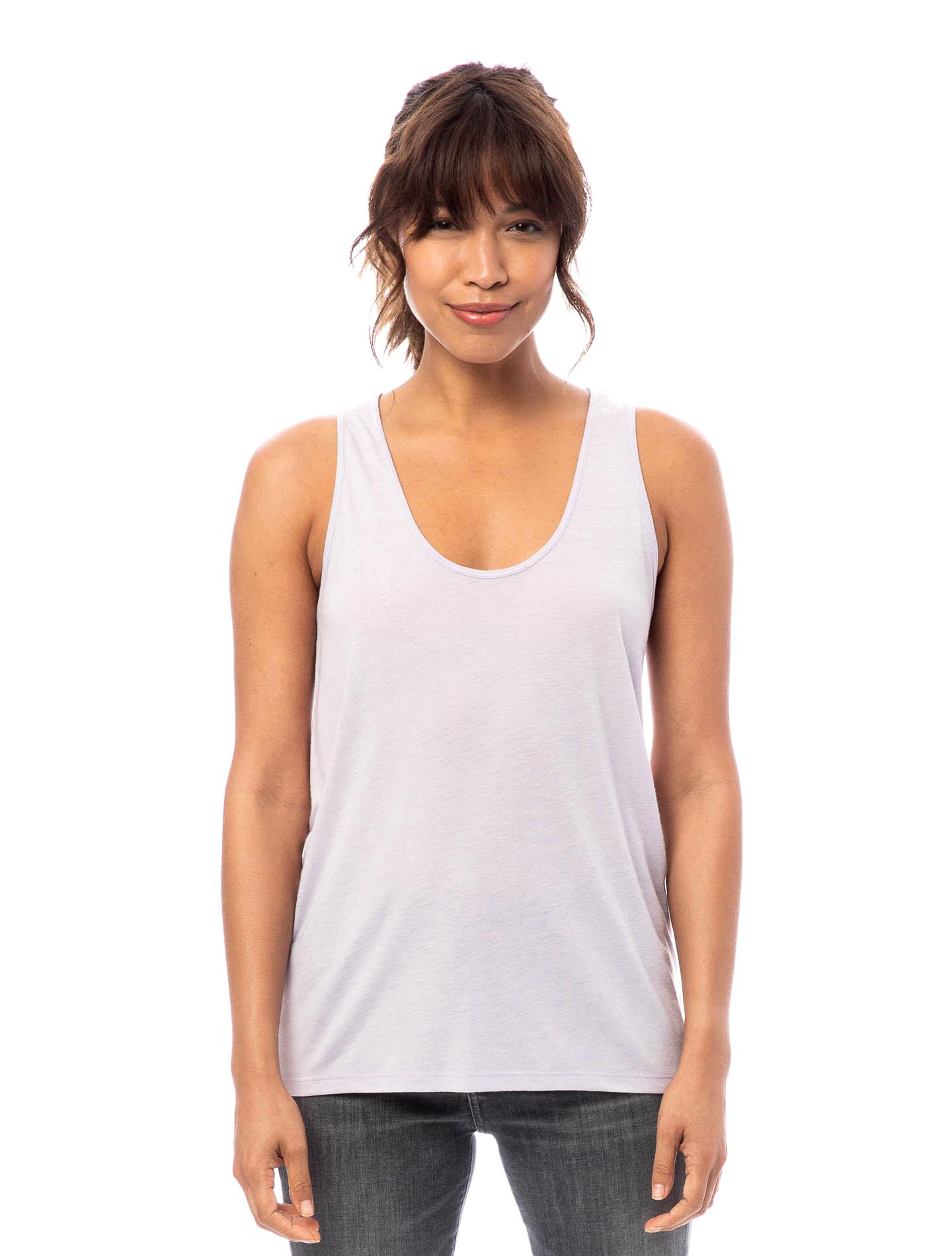 Alternative Apparel Synthetic Slinky Jersey Tank Top in Purple - Lyst