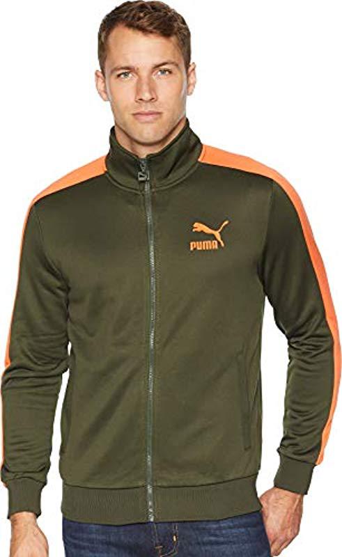 Lyst - PUMA Classics T7 Track Jacket in Green for Men - Save 30%