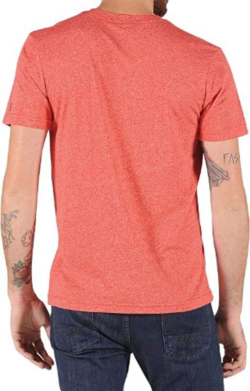 Download Volcom Mock Twist Short Sleeve V-neck T-shirt in Red for ...