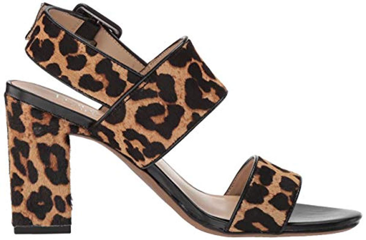 Franco Sarto Fidelma2 Heeled Sandal Camel Leopard 11 M Us