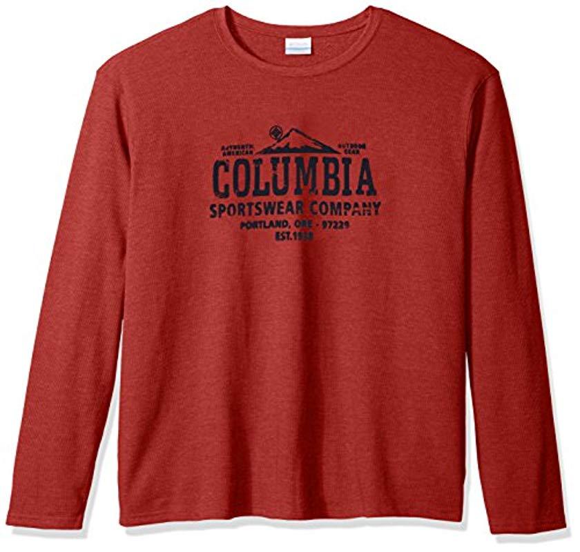 columbia red shirt