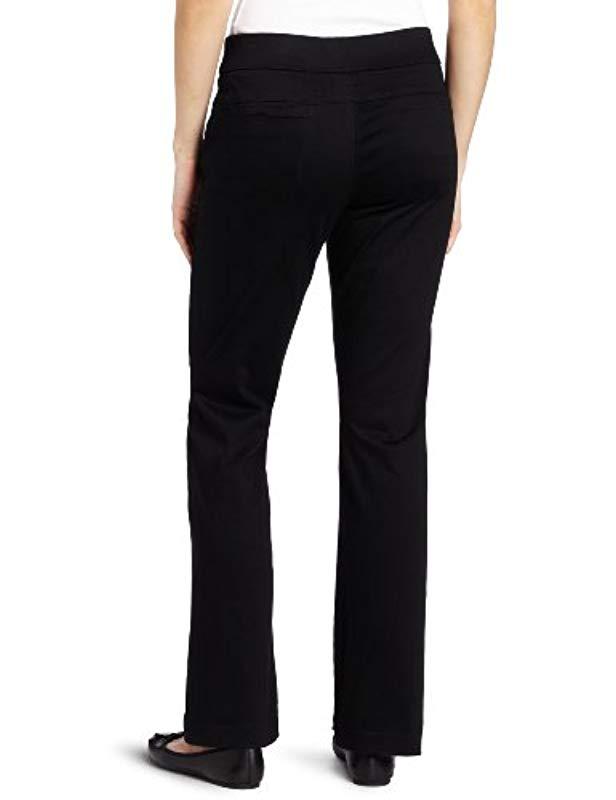Lee Jeans Natural-fit Pull-on Barely Bootcut Pant in Black - Lyst