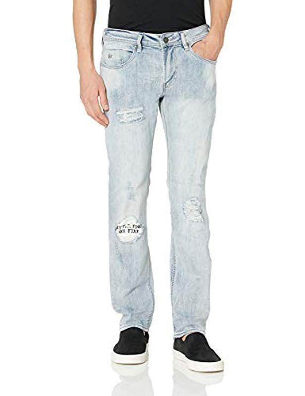 Buffalo David Bitton Max-x Skinny Jean In Ressler Fabric Crinkled And ...