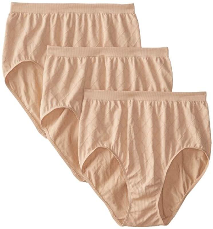 Bali Comfort Revolution Brief Panty (3pack) in Natural Lyst