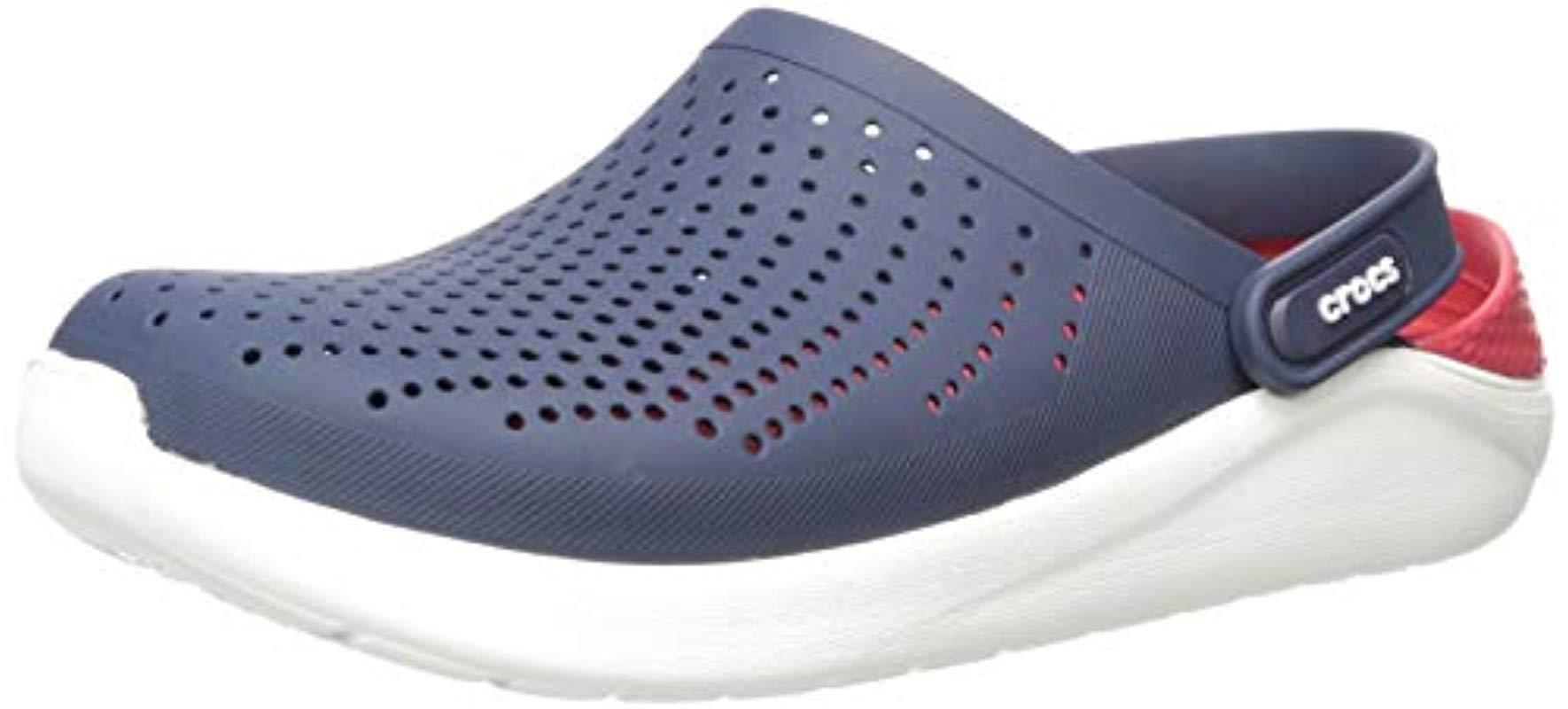 blue literide crocs