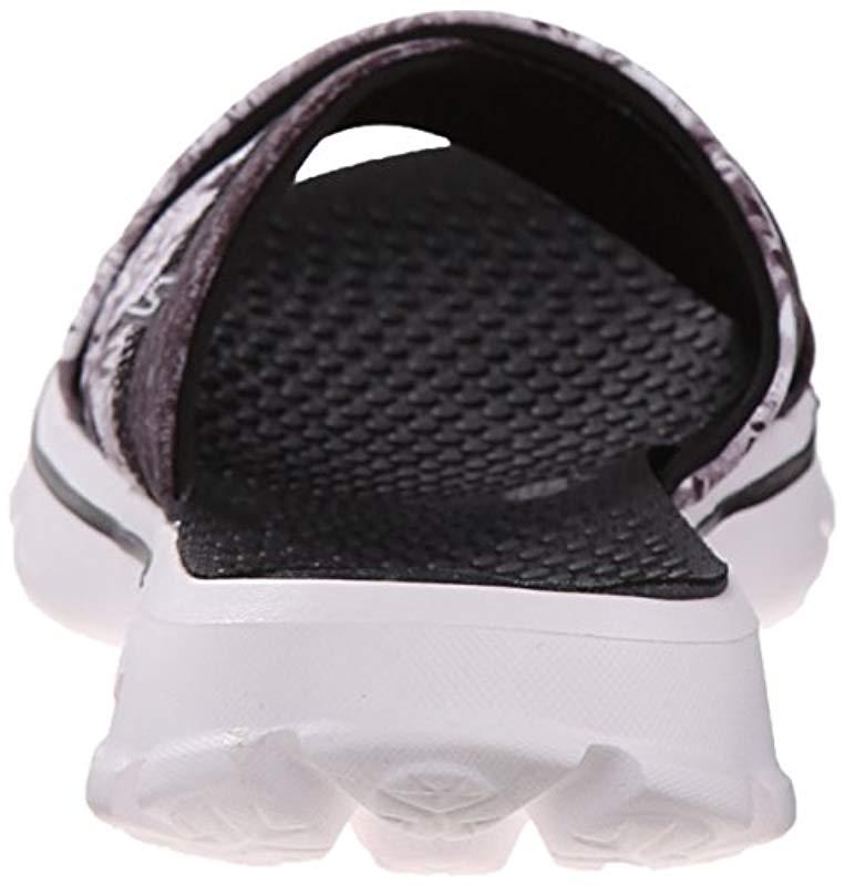 skechers women's performance go walk fiji flip flop
