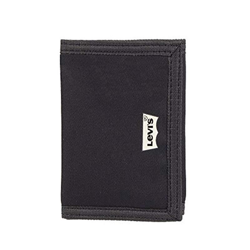 Lyst - Levi's Rfid Security Blocking Nylon Trifold Wallet in Black for Men