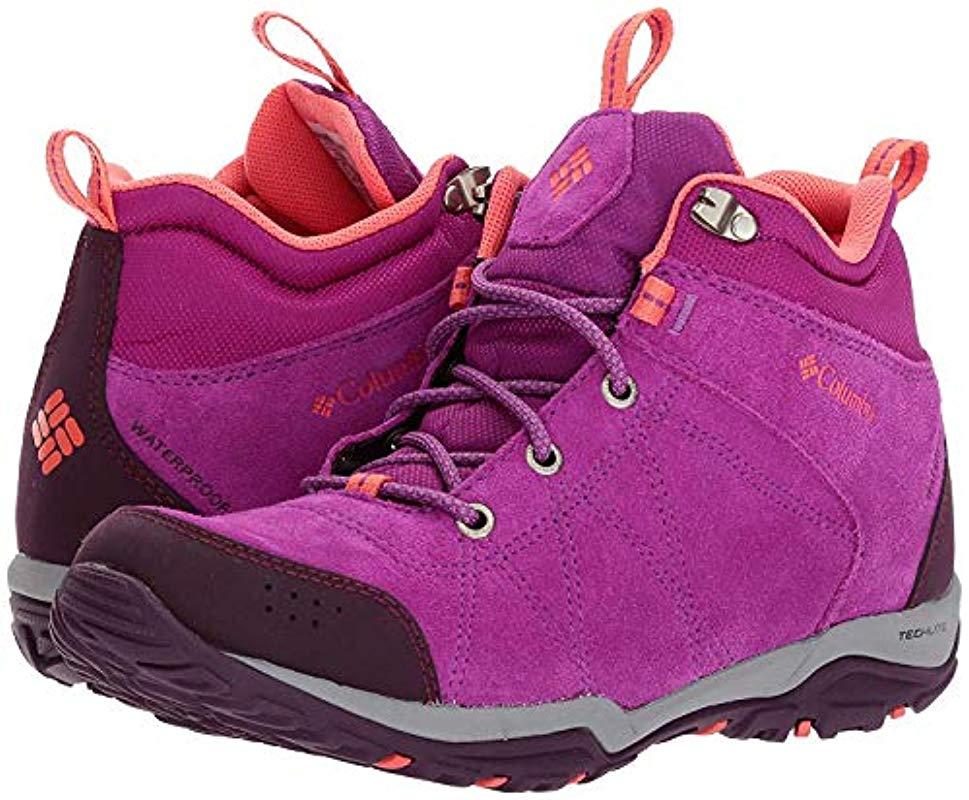 columbia women's fire venture mid waterproof hiking boot