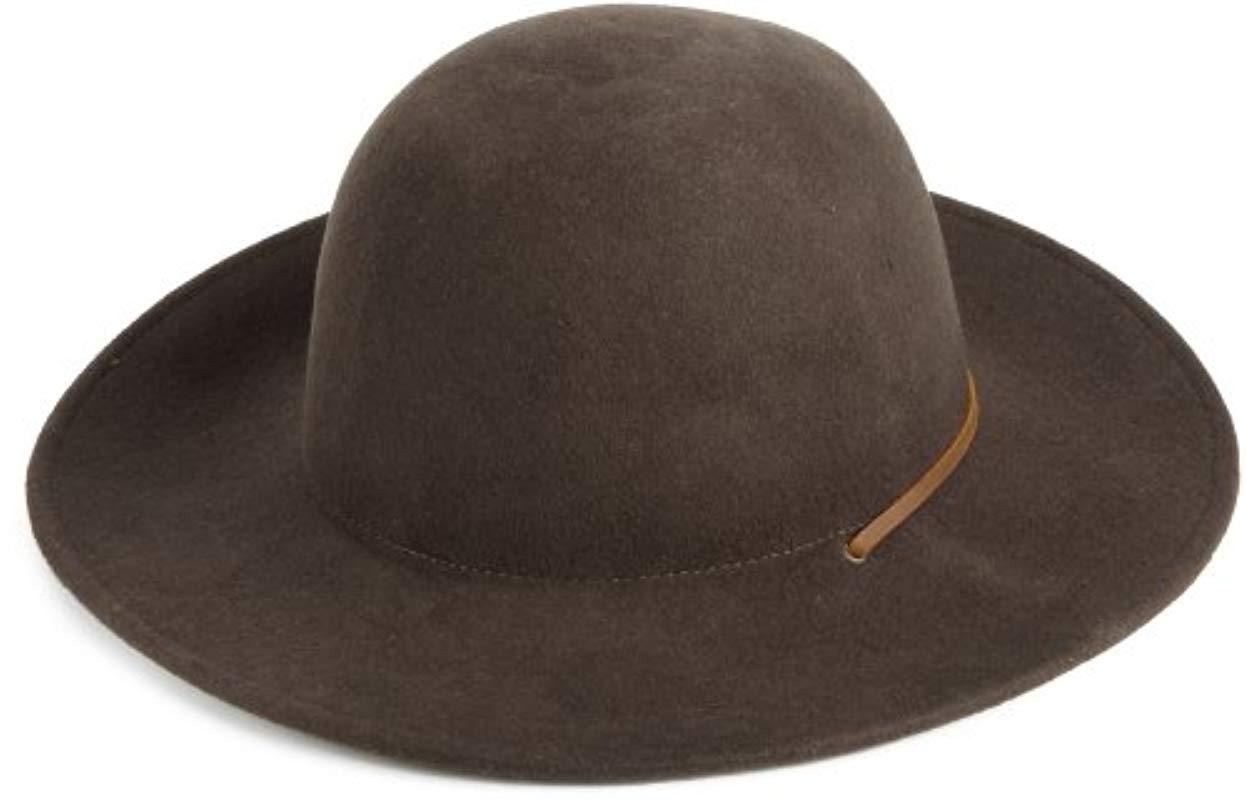 Brixton Tiller Wide Brim Felt Fedora Hat in Brown for Men Lyst