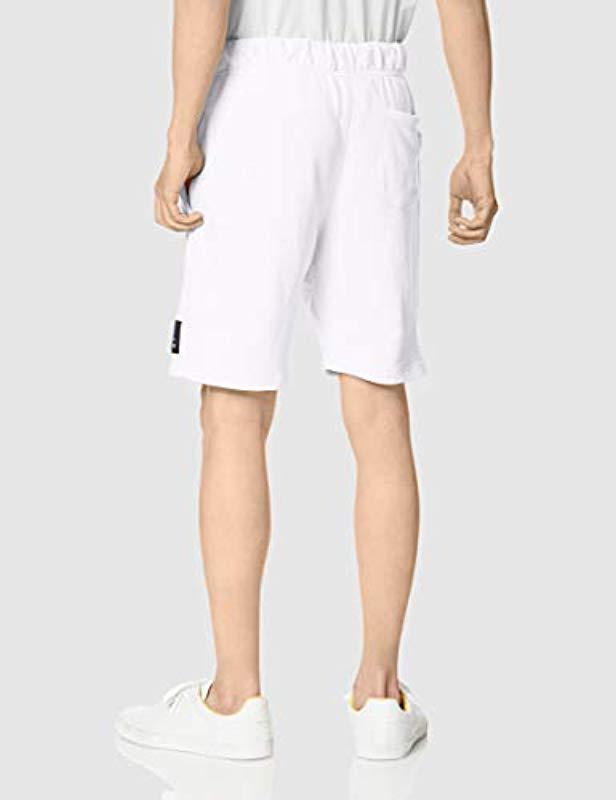 DIESEL Pan Drawstring Sweat-shorts in White for Men - Lyst