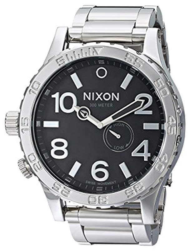 Nixon The 51-30 Tide Watch In High Polish,watches For in Black for Men ...