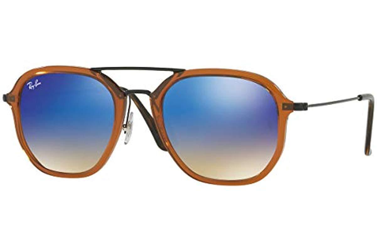 Ray Ban Rb4273 Highstreet Gradient Aviator Sunglasses In Blue Lyst